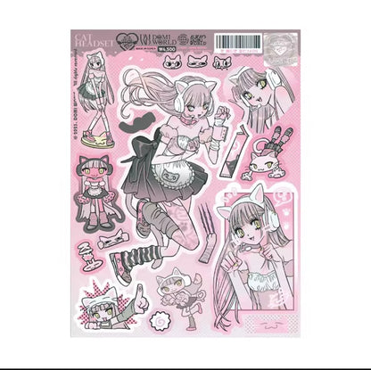 DOMI WORLD Harajuku Y2K Decorative Sticker Sheet