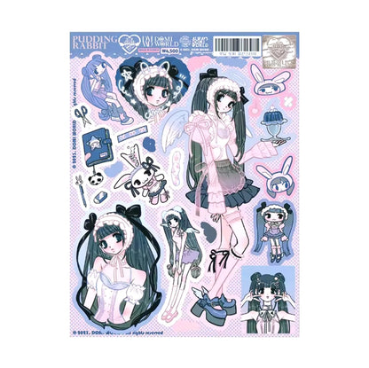 DOMI WORLD Harajuku Y2K Decorative Sticker Sheet