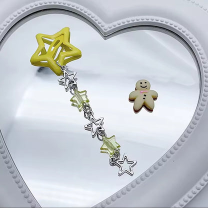 Star Hair Clips Charms 2 pcs