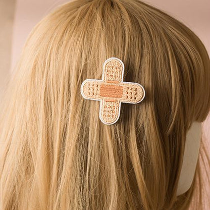 Hair Clips - Medical Bandages & Pills - Set of 4 pcs