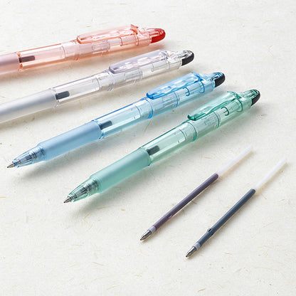 Zebra Biotube Jim Knock Ballpoint Pen - Earth Blue