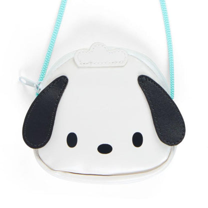 Sanrio original face coin case with rope - Pochacco