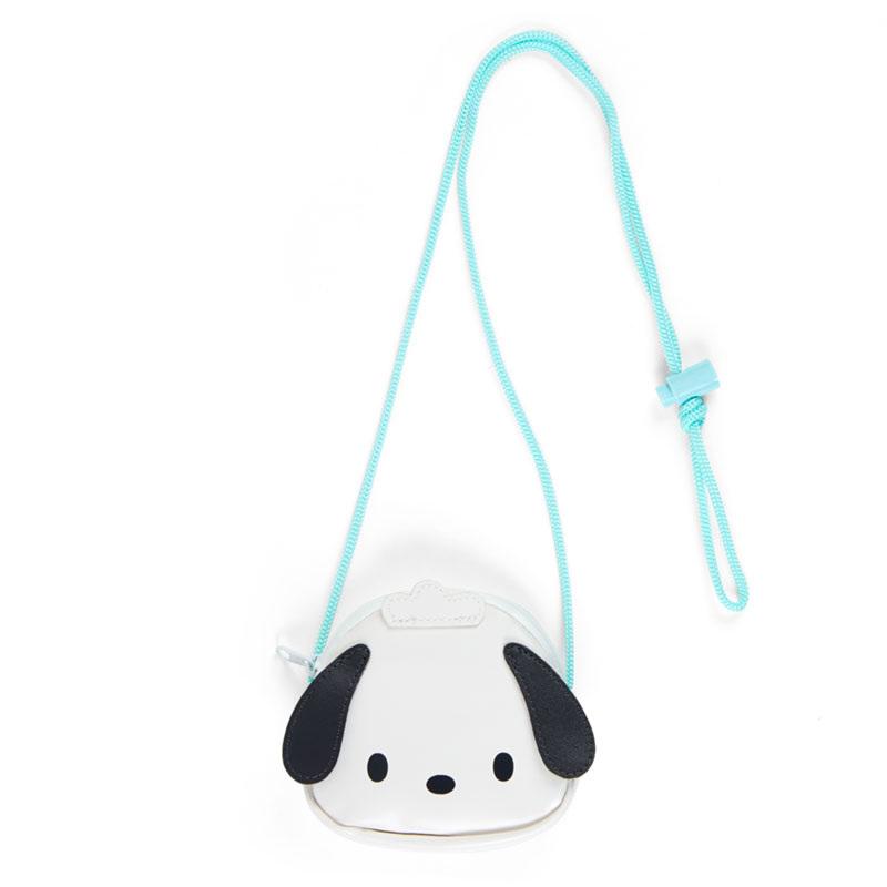 Sanrio original face coin case with rope - Pochacco