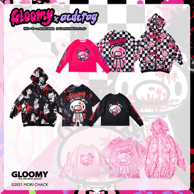 ACDC RAG x Gloomy Bear Checkered Oversized Tee Shirt