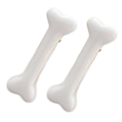 Hair Clips - Dog Bones - 2 pcs