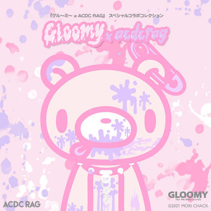 ACDC RAG x Gloomy Bear Oversized Tee Shirt Pastel Pink