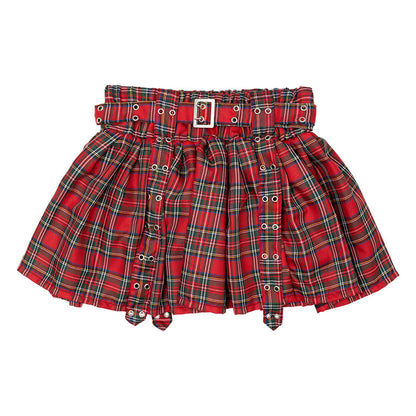 ACDC RAG Pleated Red Skirt PLUS SIZE