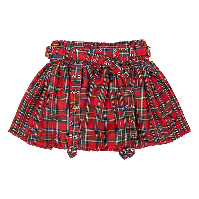 ACDC RAG Pleated Red Skirt PLUS SIZE