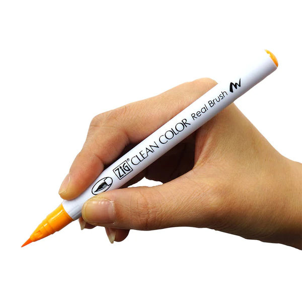 Kuretake ZIG Clean Color Real Brush Pen Pale Tea 6 Colours Set 1 & 2