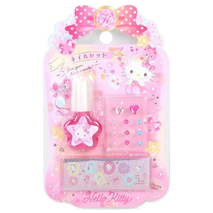 Sanrio Hello Kitty Kids Jewelry Pink Nails Set