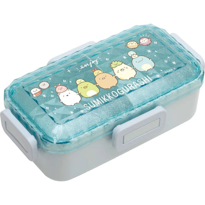 San-X Sumikko Gurashi Lunch Market 4 Point Lock Fluffy Lunch Box Diamond 530ml