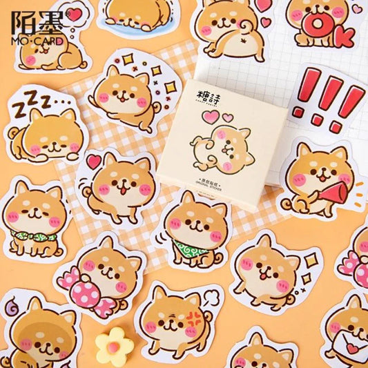 Shiba Inu Sticker Box - 45 Stickers