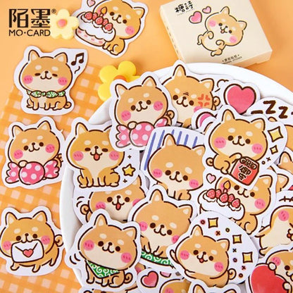 Sticker Box - Shiba Inu - 46 Stickers