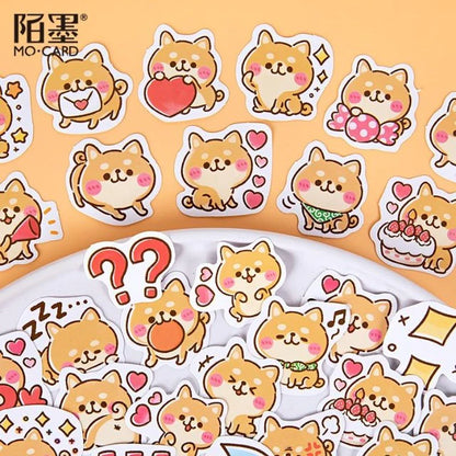 Sticker Box - Shiba Inu - 46 Stickers