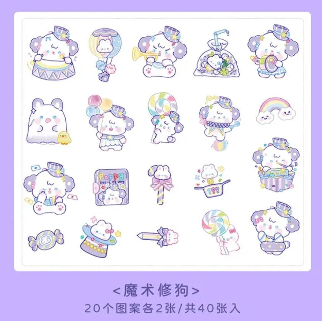 Sticker Box - 100% Fresh Cute Animal - 40 Stickers