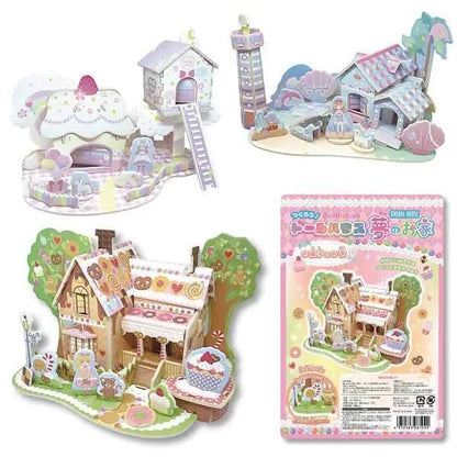 Doll House DIY Kit Candy House Japanese Papercraft Furniture Miniature Kids Toy