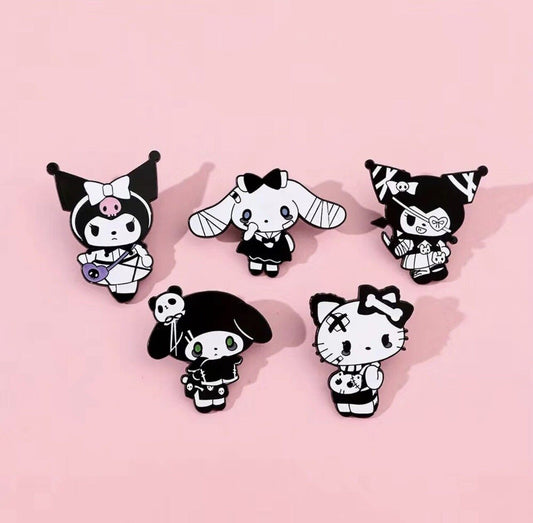 Sanrio - Halloween Enamel Pins Gothic Style