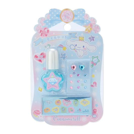 Sanrio - Cinnamoroll Jewelry Nail Set Children Kids Peel Off