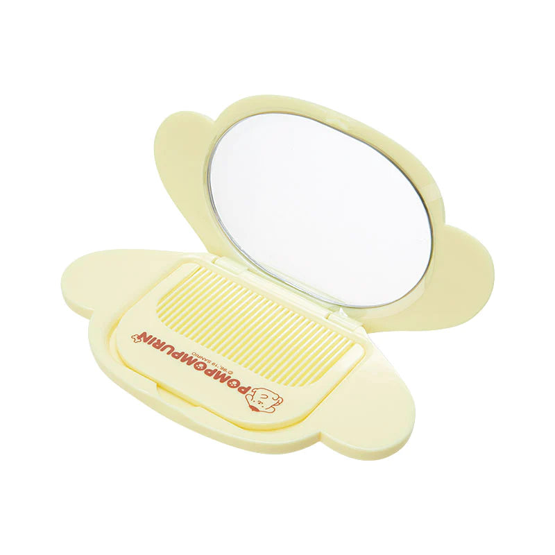 Sanrio Face Mirror & Comb Set Pom Pom Purin