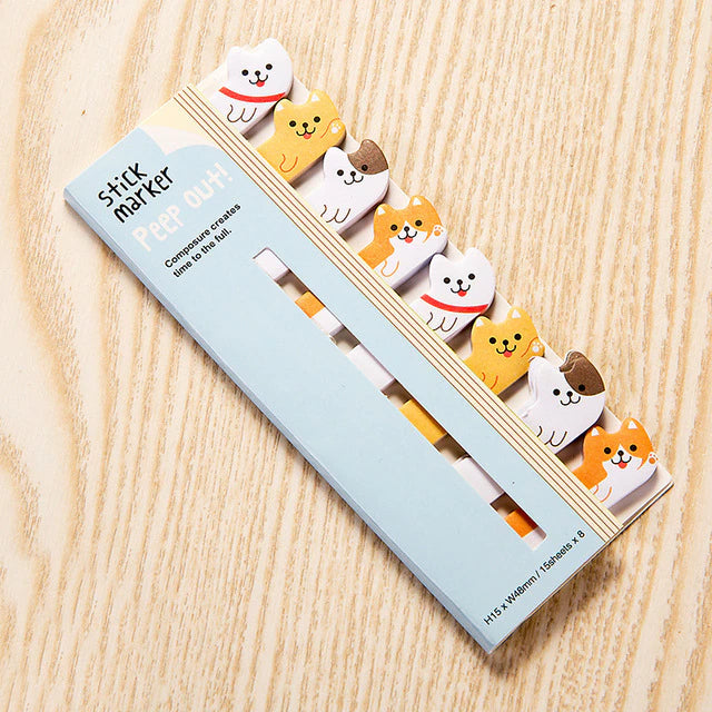 Peep-It Sticky Notes Bookmark - Animal Edition