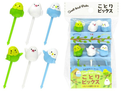 Food Picks Small Birds Bento Accessories 6 Pcs Set