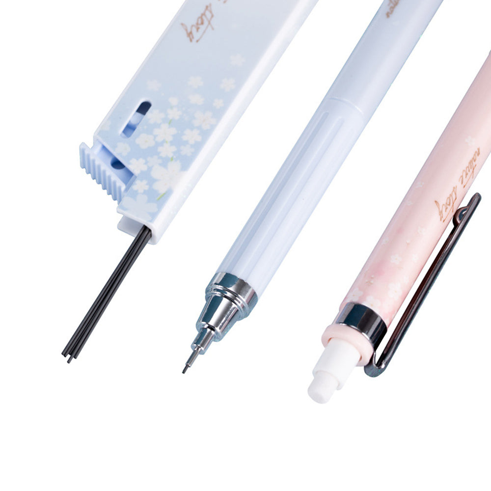 Sakura Cherry Blossom Mechanical Pencils 0.5mm with Refills Set of 3 - Deli