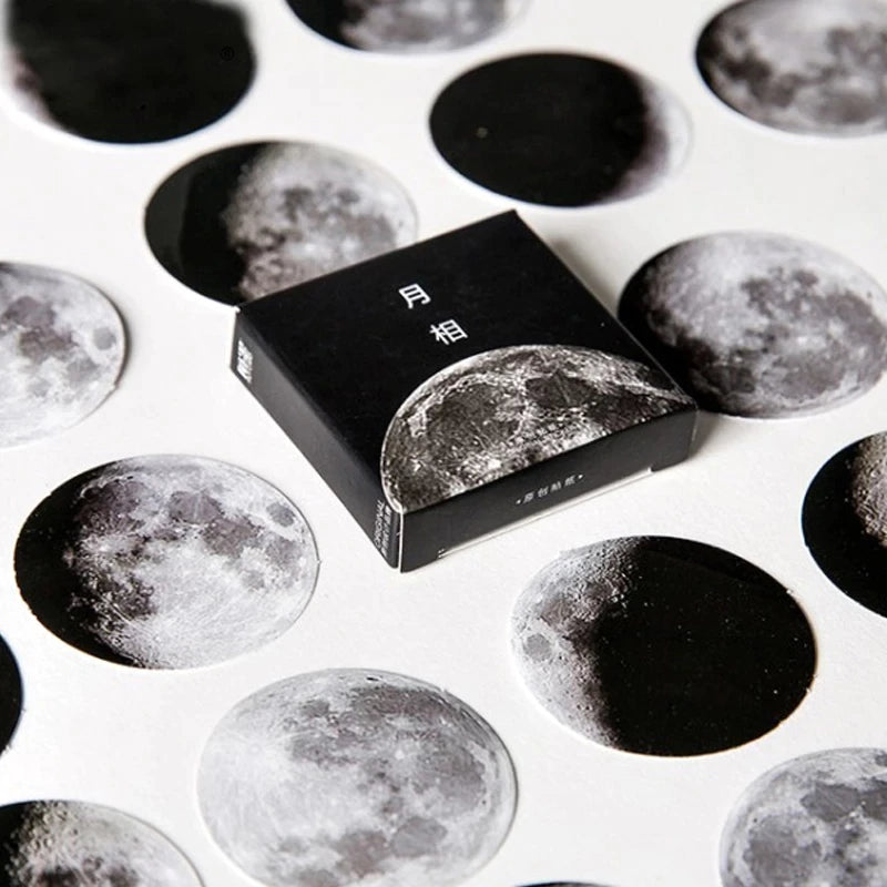 Sticker Box - Moon Phase - 45 Stickers
