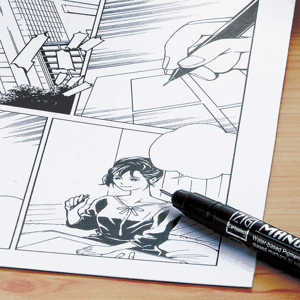 Kuretake ZIG - Cartoonist Mangaka - Set of 8