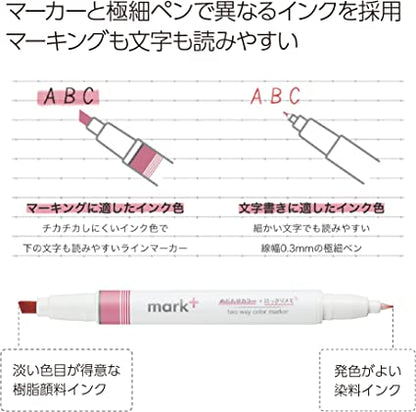 KOKUYO Mark + Two Colors Highlighters