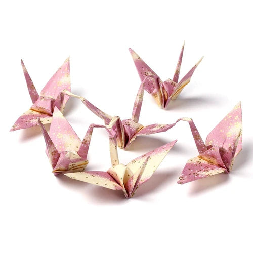 Origami Hand-dyed Yuzen Paper Crane Kit (Hand Made & Great Quality)