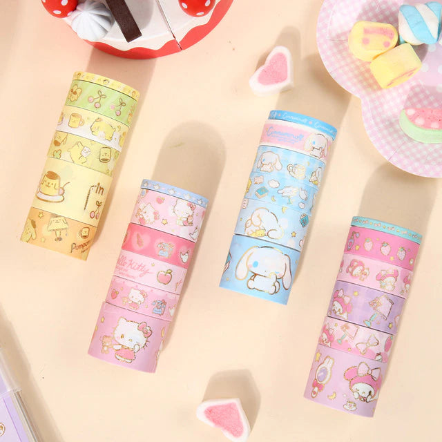 Sanrio Carachters - Decorative Washi Masking Tape 6pcs Set